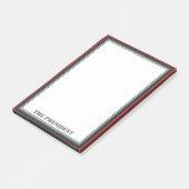 Unternehmenspräsident Post-it Klebezettel (angewinkelt)