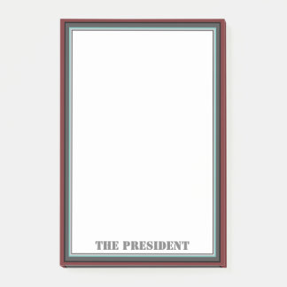 Unternehmenspräsident Post-it Klebezettel