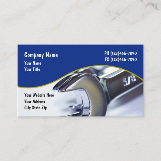 Unternehmensprofil "Automotive Theme" Visitenkarte (Vorderseite)