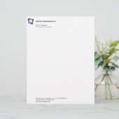 Unternehmensquadrat-Briefkopf Briefkopf (Stehend Vorderseite)