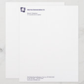 Unternehmensquadrat-Briefkopf Briefkopf (Vorne/Hinten)