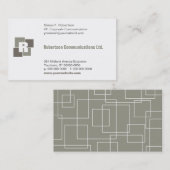 Unternehmensquadrat-Visitenkarte Visitenkarte (Vorne/Hinten)