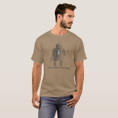 Unternehmensroboter-Liebe-Kaffee, Retro Vintager T-Shirt (Vorne ganz)