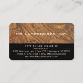 Unternehmensschwarze MarmorierungVisitenkarten Visitenkarte (Vorderseite)