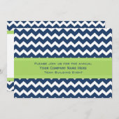 Unternehmensteam-Gebäude-Ereignis-Einladungs-Blau Einladung (Vorne/Hinten)