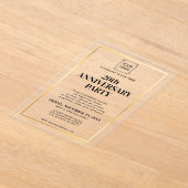 UNTERNEHMENSUNTERNEHMEN LOGO EVENT GOLD BLACK ACRYLEINLADUNGEN (Ablage )