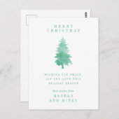UNTERNEHMENSURLAUB | Christmas Tree Postcar Postkarte (Vorne/Hinten)