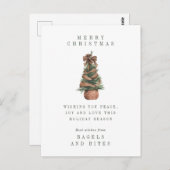 UNTERNEHMENSURLAUB | Christmas Tree Postcar Postkarte (Vorne/Hinten)