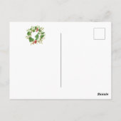 UNTERNEHMENSURLAUB | Christmas Wreath Postc Postkarte (Rückseite)