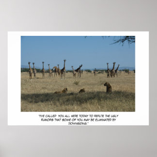 Unternehmensversammlung - Verkleinerung Poster