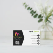 UnternehmensVisitenkarte Visitenkarte (Stehend Vorderseite)