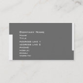 UnternehmensVisitenkarte Visitenkarte (Rückseite)