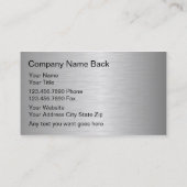 UnternehmensVisitenkarten Visitenkarte (Rückseite)