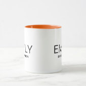 Unternehmenswerbung: Geben Sie Ihren Namen zwei To Tasse (Zentrum)