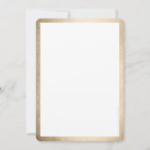 UNTERNEHMENSWERT PARTY Modernes Business Gold Einladung (Rückseite)