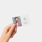 Unternehmenszugangsdaten-Design für Mitarbeiteride Ausweis (Handheld)