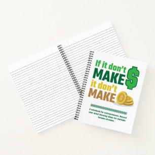 Unternehmer Boss 8.5" x 11" Spiral Notebook Notizblock