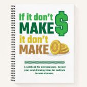 Unternehmer Boss 8.5" x 11" Spiral Notebook Notizblock (Vorderseite)