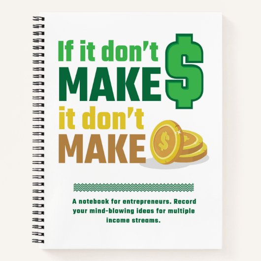 Unternehmer Boss 8.5" x 11" Spiral Notebook Notizblock (Vorderseite)