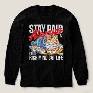 Unternehmer Boss Cat Bleib Ehrgeizig Tri-Blend Shirt