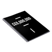 Unternehmer - CEO,000.000 T-Shirt Funny Business Notizblock (Rechte Seite)