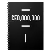 Unternehmer - CEO,000.000 T-Shirt Funny Business Notizblock (Vorderseite)