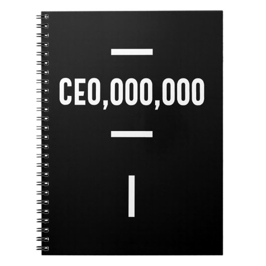 Unternehmer - CEO,000.000 T-Shirt Funny Business Notizblock (Vorderseite)