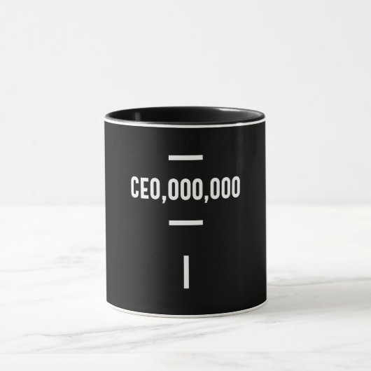 Unternehmer - CEO,000.000 T-Shirt Funny Business Tasse (Zentrum)