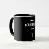 Unternehmer - CEO,000.000 T-Shirt Funny Business Tasse (Vorderseite Links)