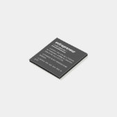 Unternehmer Definition Funny Business Owner Gesche Post-it Klebezettel (angewinkelt)