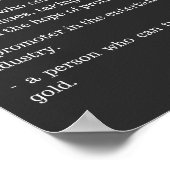 Unternehmer Definition Funny Business Owner Gesche Poster (Ecke)