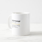 Unternehmer Definition Personalisiert Kaffeetasse (Vorderseite Links)