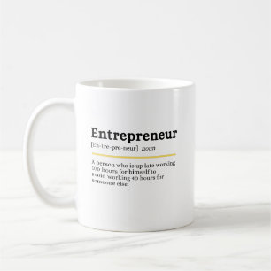 Unternehmer Definition Personalisiert Kaffeetasse
