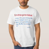 Unternehmer-Definitions-Slogan-T-Shirt T-Shirt (Vorderseite)