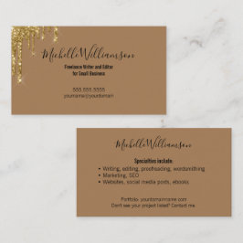 Unternehmer Eigentümer kleiner Unternehmen Freelan Visitenkarte