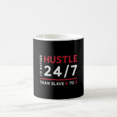 Unternehmer ich würde eher Hustle 24/7 Geschäftsfü Kaffeetasse (Mittel)