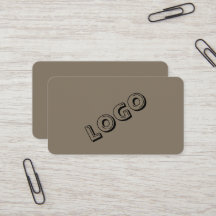 Unternehmer-Logo-Geschäftskarten – Eleganter Stil