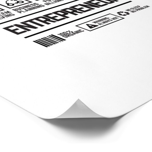 Unternehmer Poster (Ecke)