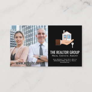 Unternehmer Real-Anwesen-Logo Visitenkarte