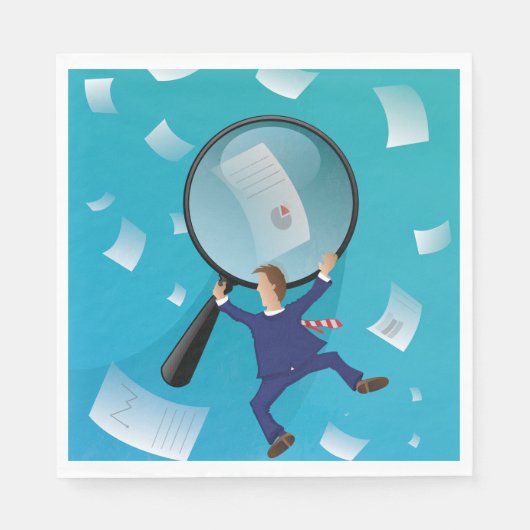 Unternehmer und Papiere Serviette (Vorderseite)