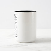 Unternehmer und Unternehmer arbeiten Zweifarbige Tasse (Mittel)