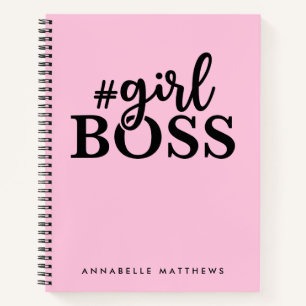 Unternehmerin Girl Boss Babe Spiral Notebook Notizblock
