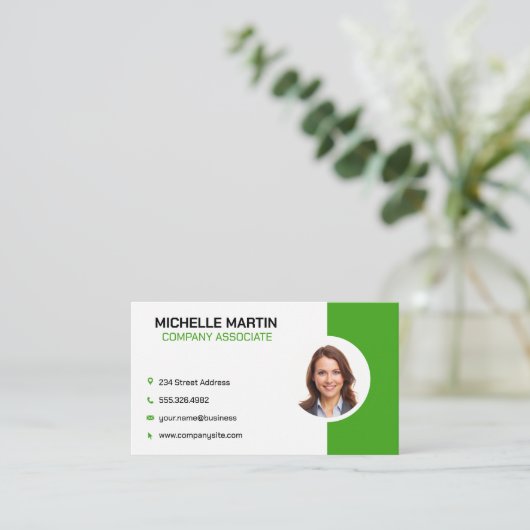 Unternehmerin Visitenkarte (Stehend Vorderseite)