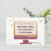 Unternehmerinnen Boss Lady Zuhause Moving Ankündigung (Stehend Vorderseite)