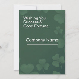 Unternehmerischer St. Patrick’s Day Erfolg und Glü Karte