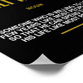 Unternehmertum inspirierendes Zitat zum Erfolg Poster (Ecke)