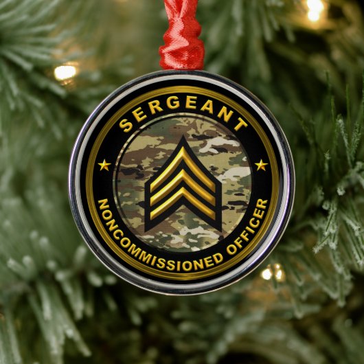 Unteroffizier der Armee Ornament Aus Metall (Baum)