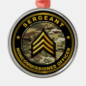 Unteroffizier der Armee Ornament Aus Metall (Vorne)