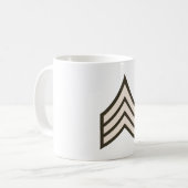 Unteroffizier Rang Kaffeetasse (Vorderseite Links)