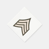 Unteroffizier Rang Serviette (Ecke)